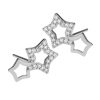 fülbevaló csillag kristályok ezüst 925 cirkon kövek ajándék - fülbevalók csillagokkal