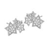 fülbevaló csillag kristályok ezüst 925 cirkon kövek ajándék